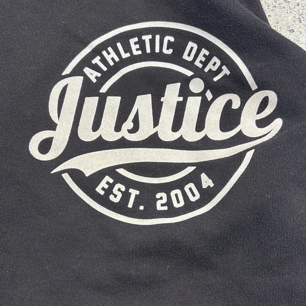 Justice Black Girls Hoodie size 7